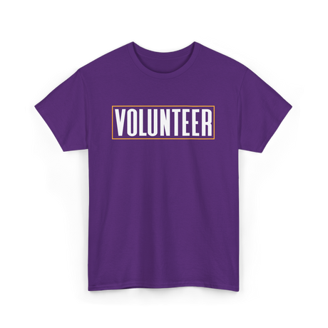 Volunteer Volunteerism Kindness T-Shirt - Purple