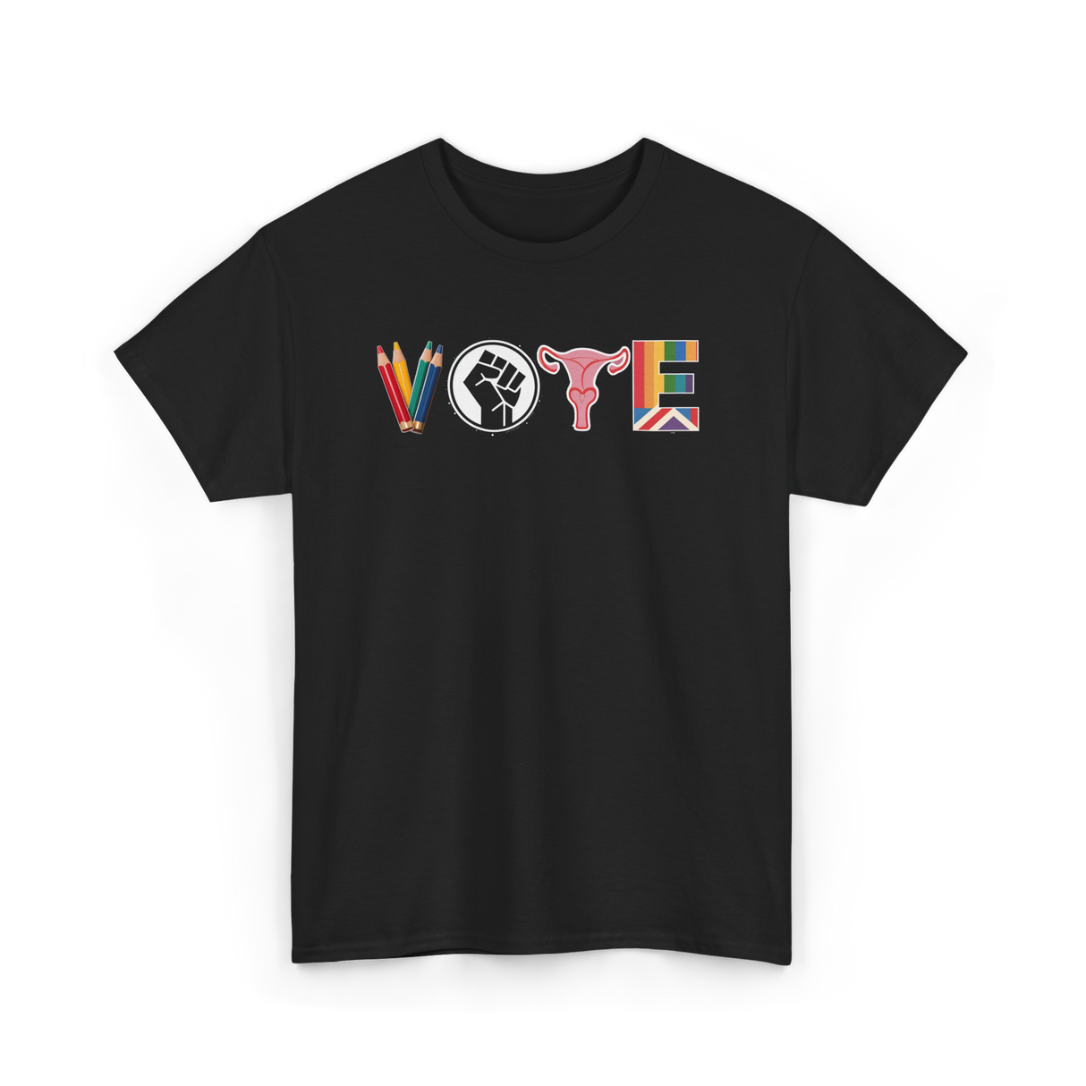 Vote Activism Inclusion Empowerment T-Shirt - Black