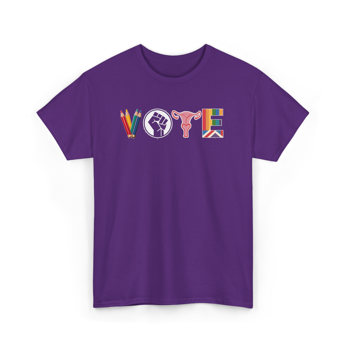 Vote Activism Inclusion Empowerment T-Shirt - Purple