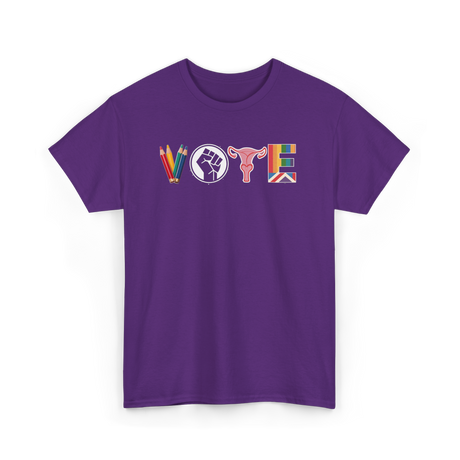 Vote Activism Inclusion Empowerment T-Shirt - Purple