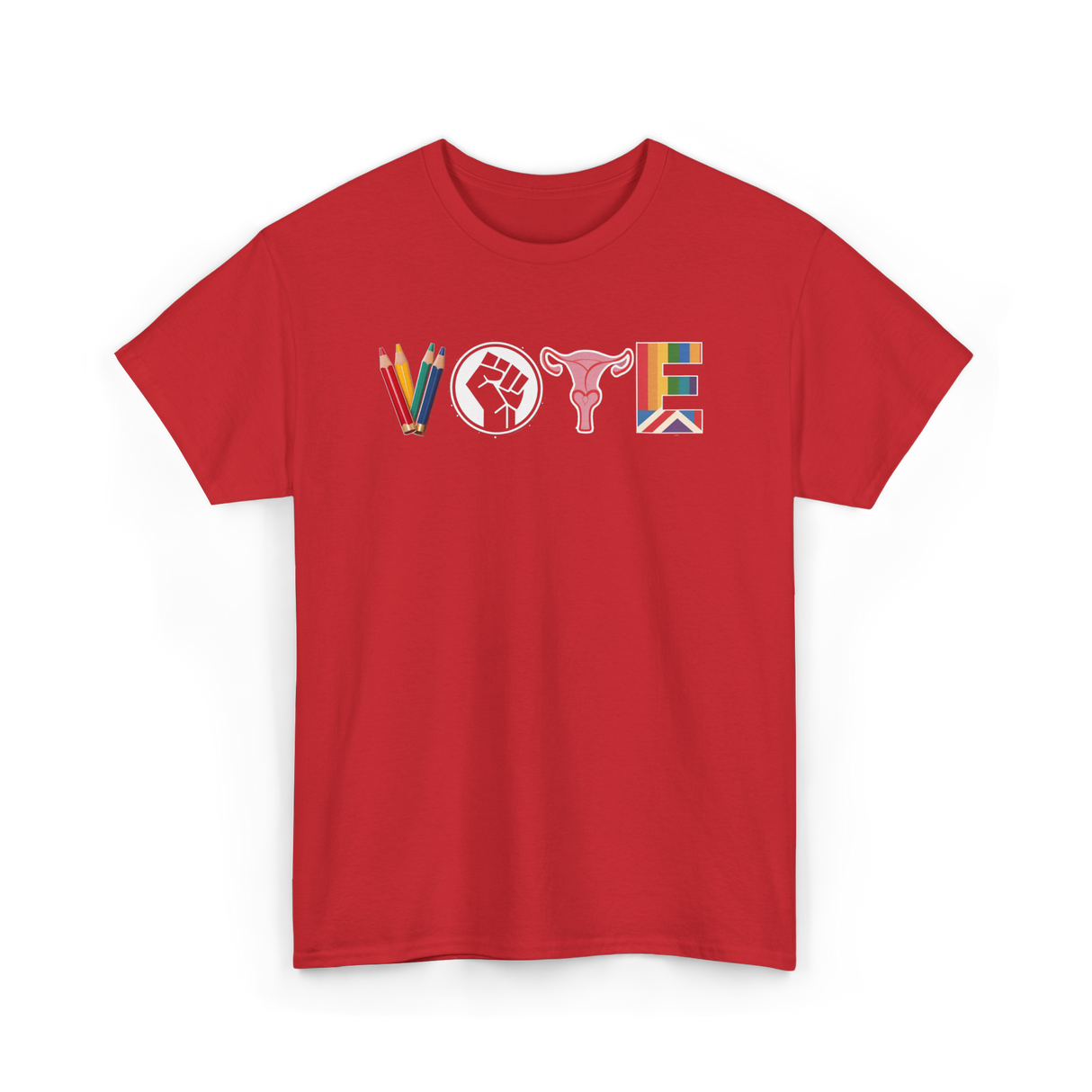 Vote Activism Inclusion Empowerment T-Shirt - Red