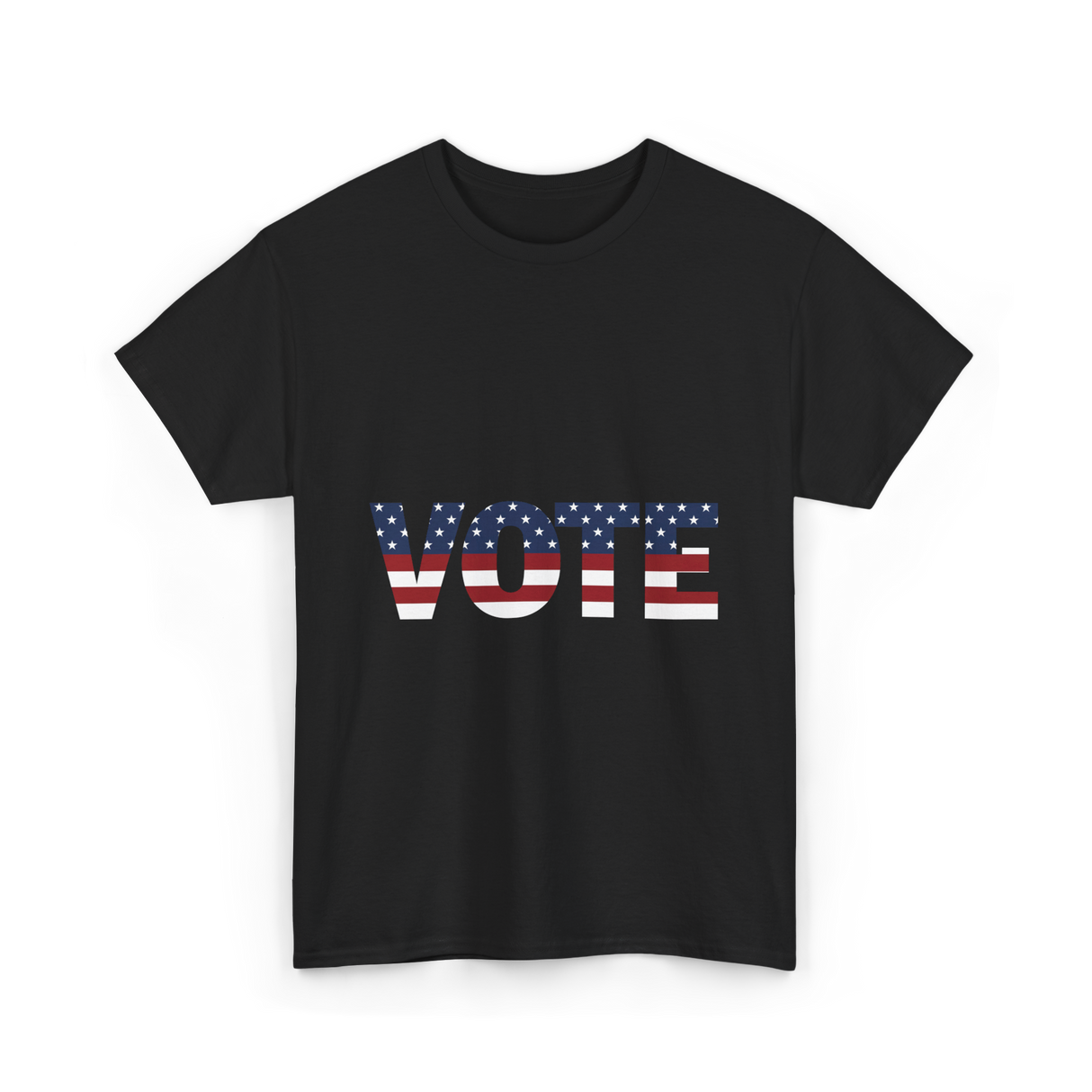 Vote American Flag Elections T-Shirt - Black