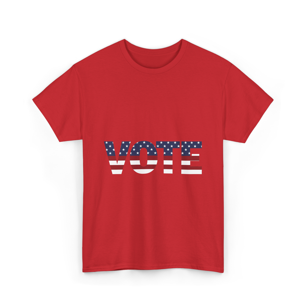 Vote American Flag Elections T-Shirt - Red