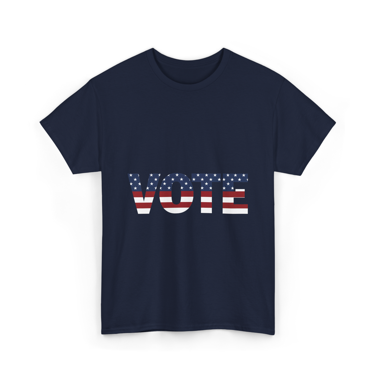 Vote American Flag Elections T-Shirt - Navy