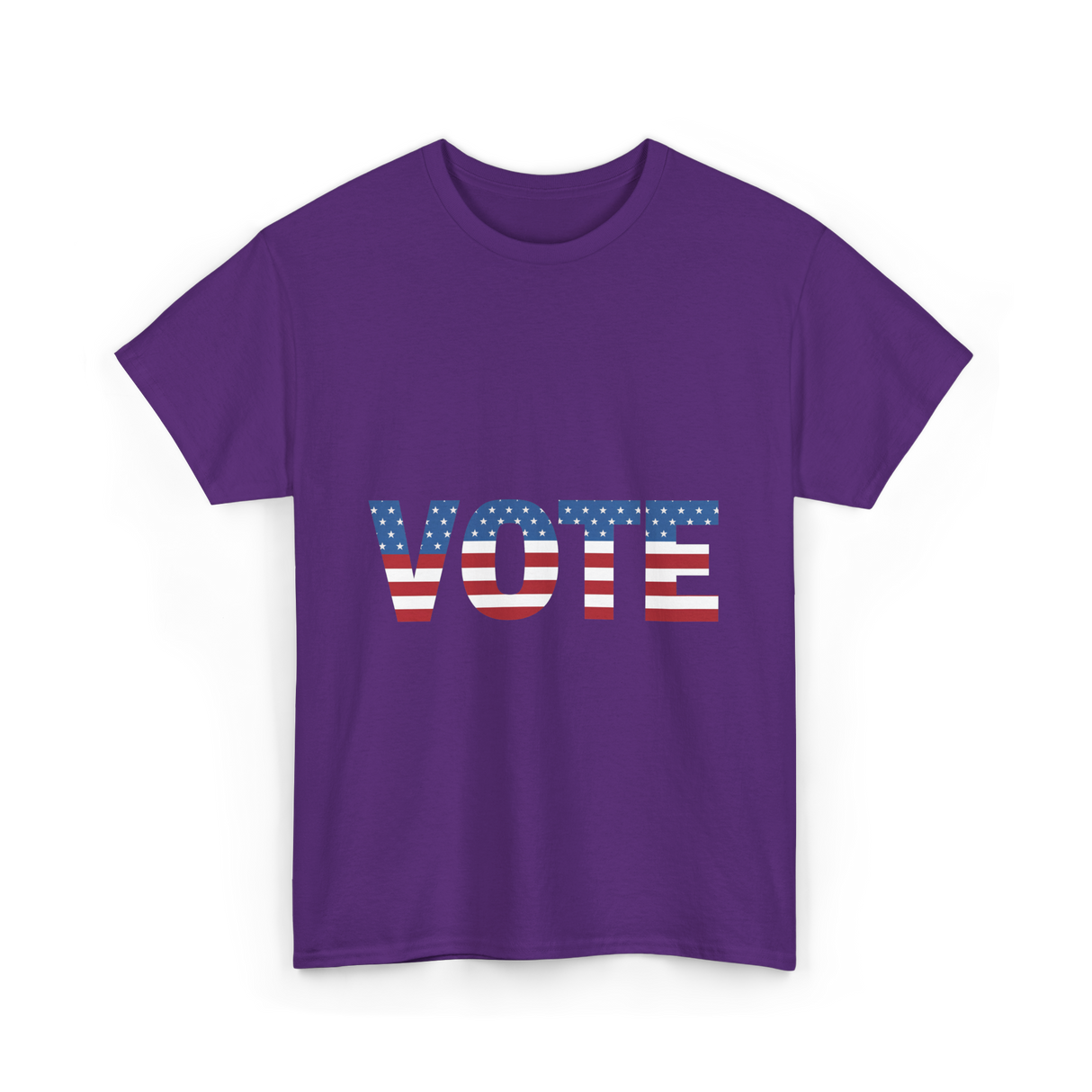 Vote American Flag Patriotic T-Shirt - Purple