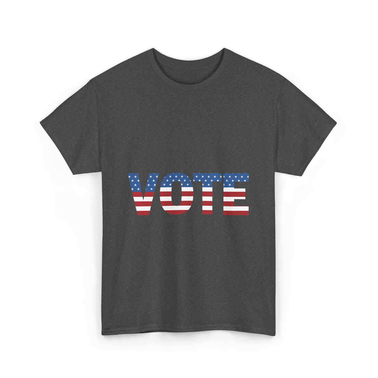 Vote American Flag Patriotic T-Shirt - Dark Heather