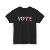 Vote Books Fist Ovaries T-Shirt - Black