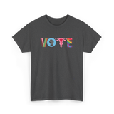 Vote Books Fist Ovaries T-Shirt - Dark Heather