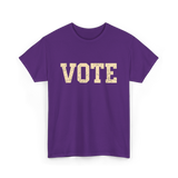 Vote Civic Action Election 2024 T-Shirt - Purple