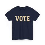 Vote Civic Action Election 2024 T-Shirt - Navy