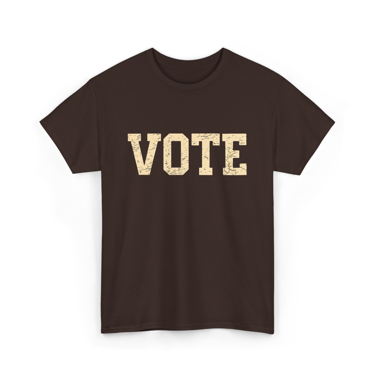 Vote Civic Action Election 2024 T-Shirt - Dark Chocolate