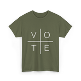 Vote Civic Engagement T-Shirt - Military Green