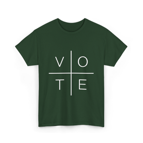 Vote Civic Engagement T-Shirt - Forest Green