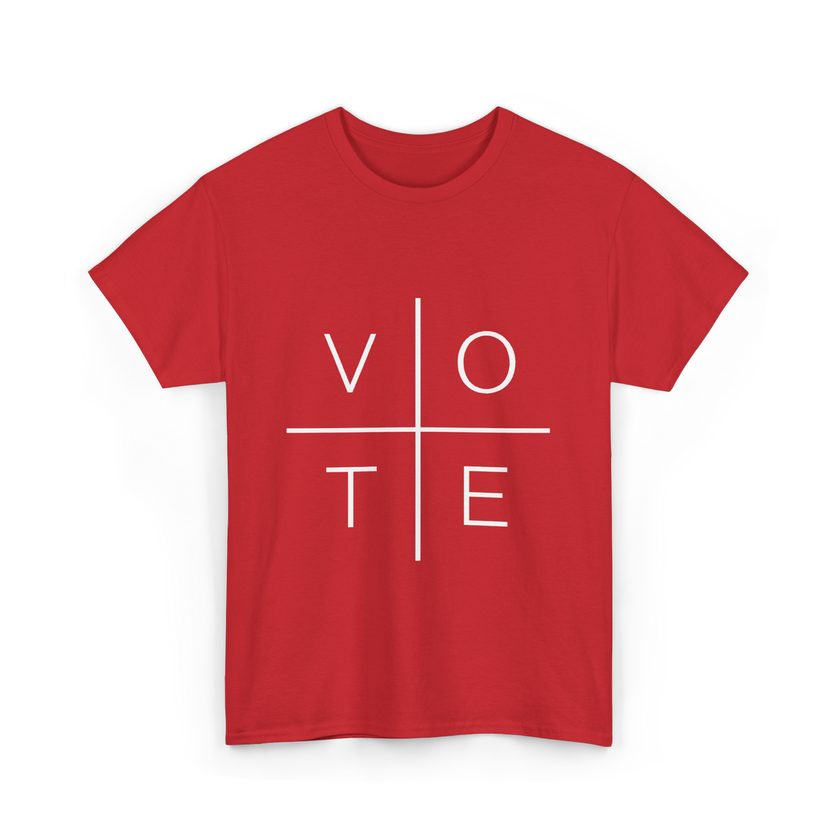 Vote Civic Engagement T-Shirt - Red