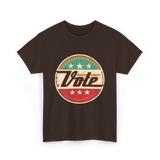 Vote Election Rights Voter T-Shirt - Dark Chocolate