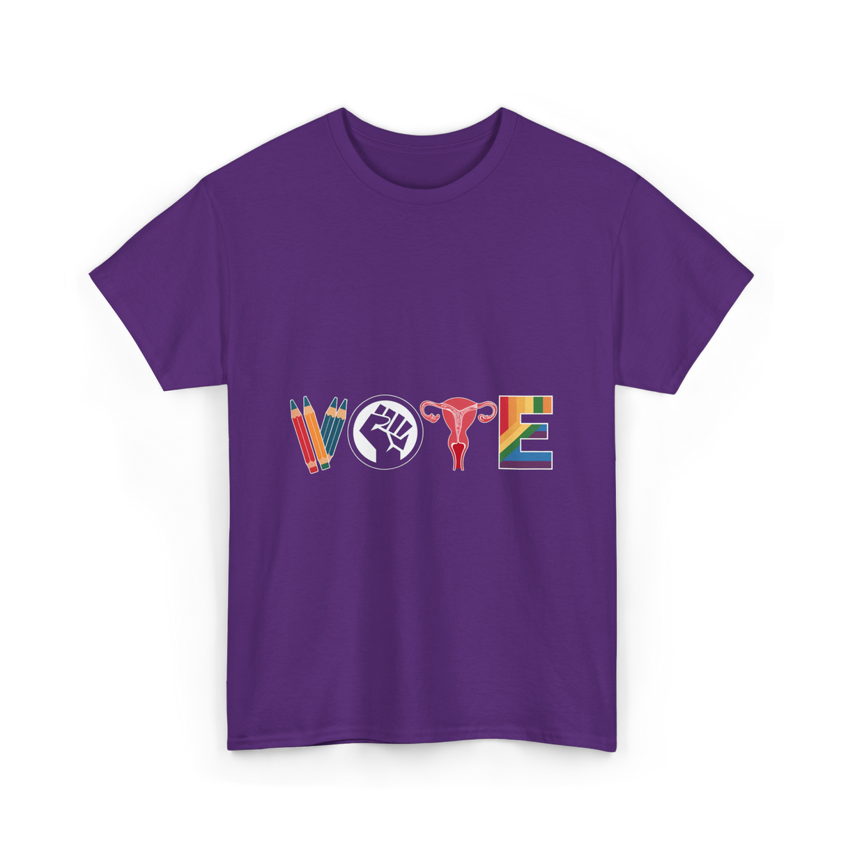 Vote Equality Activism T-Shirt - Purple