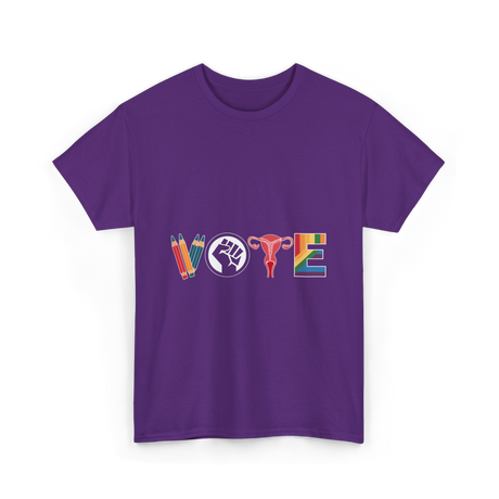 Vote Equality Activism T-Shirt - Purple