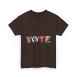 Vote Equality Activism T-Shirt - Dark Chocolate