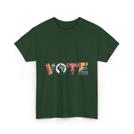 Vote Equality Activism T-Shirt - Forest Green