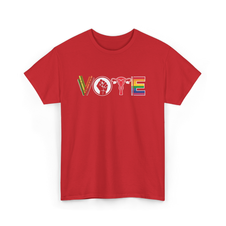 Vote Equality Activism T-Shirt - Red