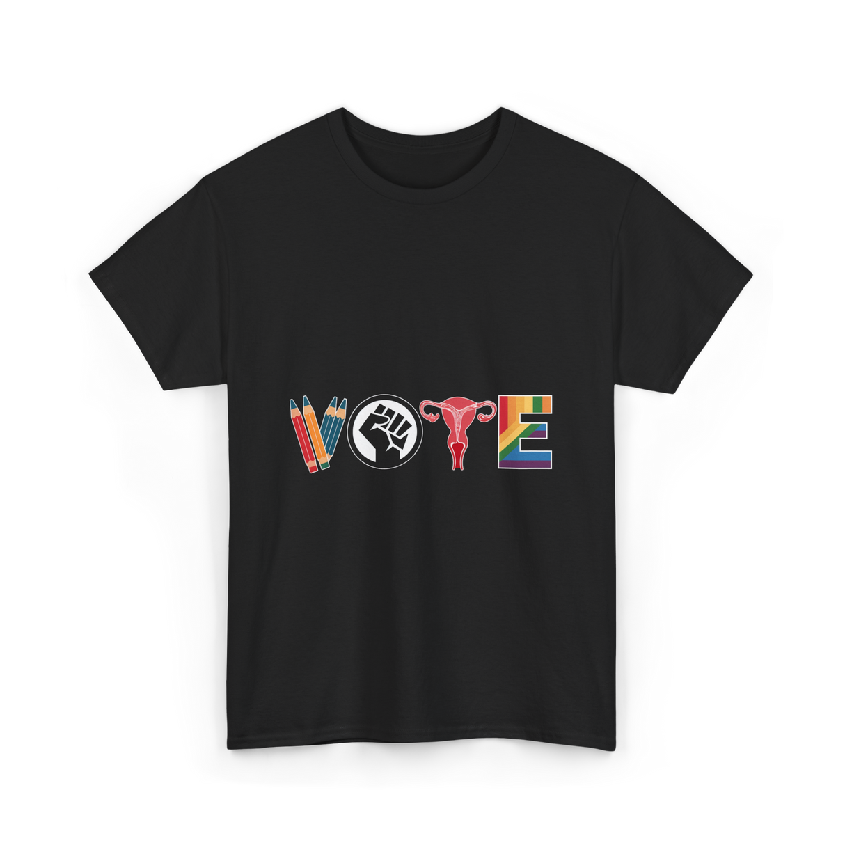 Vote Equality Activism T-Shirt - Black