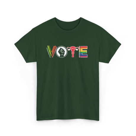 Vote Equality Activism T-Shirt - Forest Green