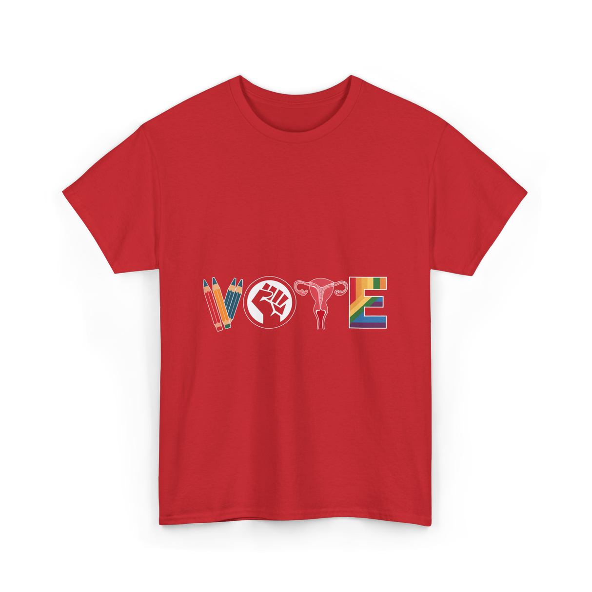 Vote Equality Activism T-Shirt - Red