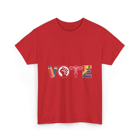 Vote Equality Activism T-Shirt - Red