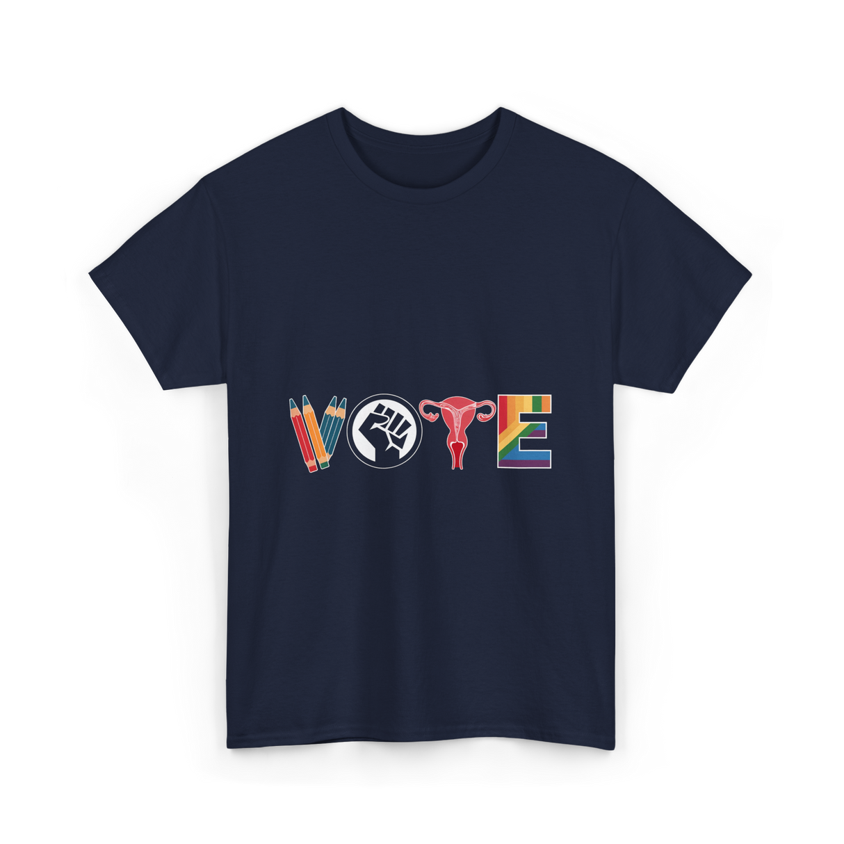 Vote Equality Activism T-Shirt - Navy