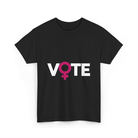 Vote Female Voter Rights T-Shirt - Black