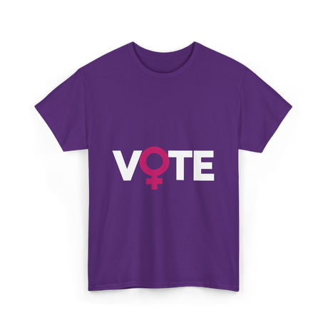 Vote Female Voter Rights T-Shirt - Purple