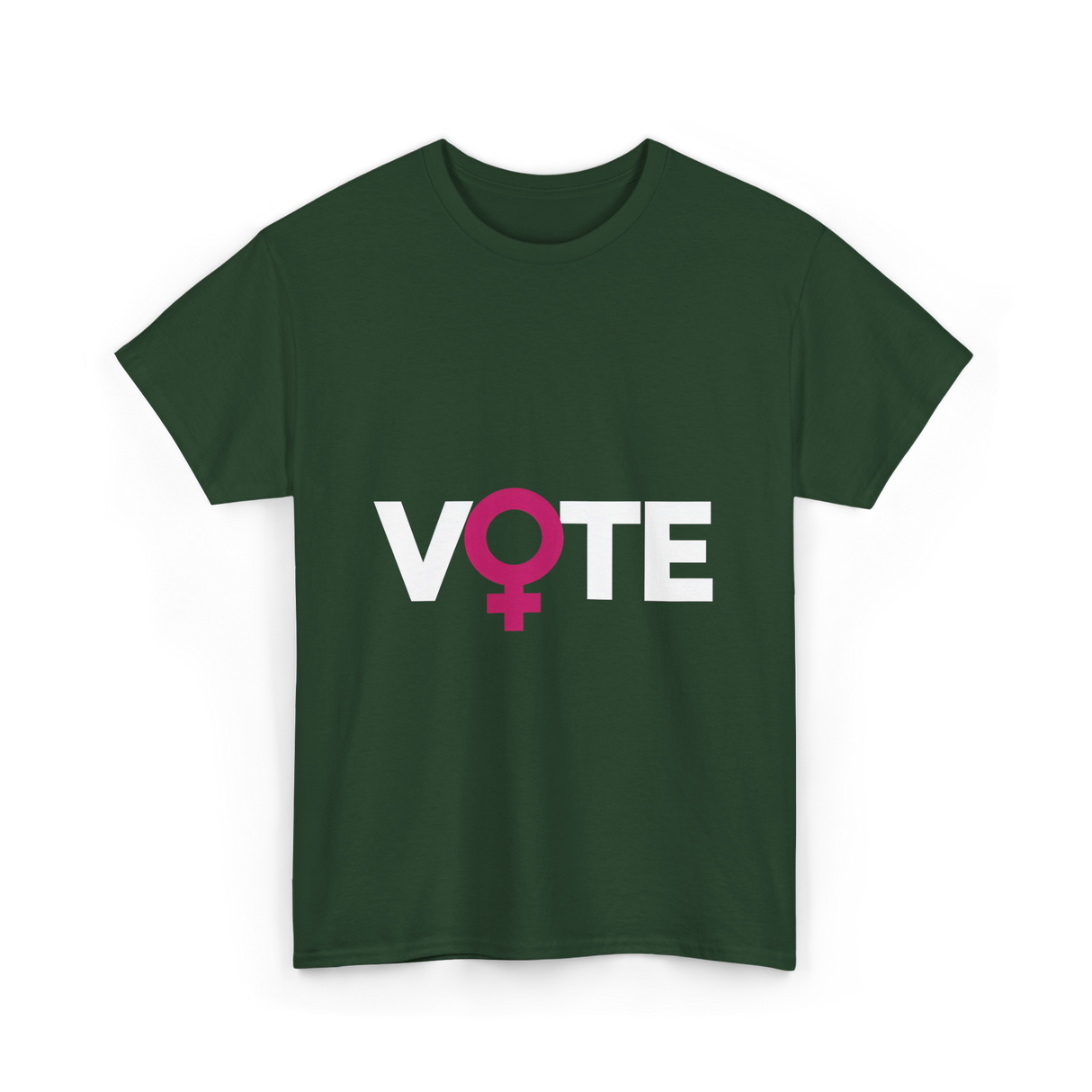 Vote Female Voter Rights T-Shirt - Forest Green