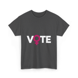 Vote Female Voter Rights T-Shirt - Dark Heather