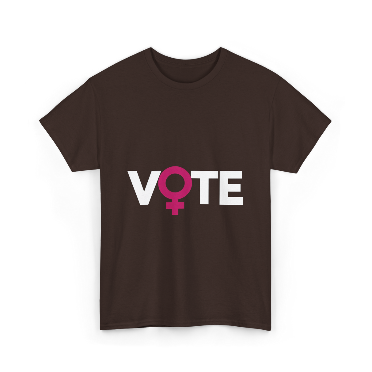 Vote Female Voter Rights T-Shirt - Dark Chocolate