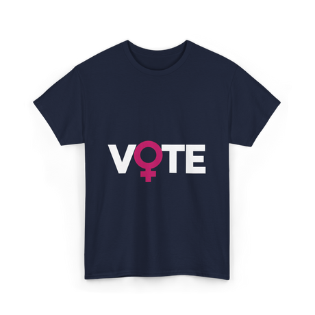 Vote Female Voter Rights T-Shirt - Navy