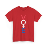 Vote Feminist Equality T-Shirt - Red