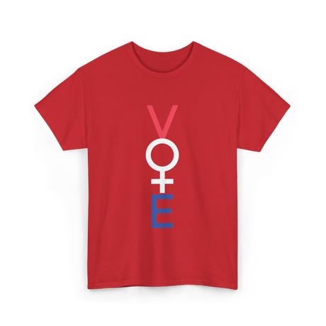 Vote Feminist Equality T-Shirt - Red