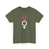 Vote Feminist Equality T-Shirt - Military Green