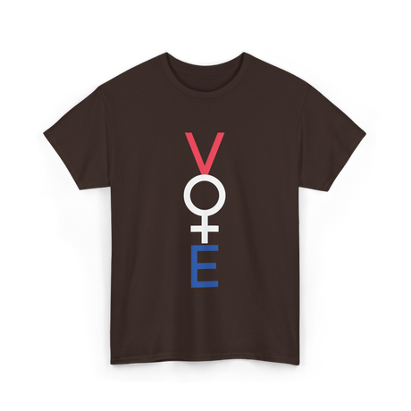 Vote Feminist Equality T-Shirt - Dark Chocolate