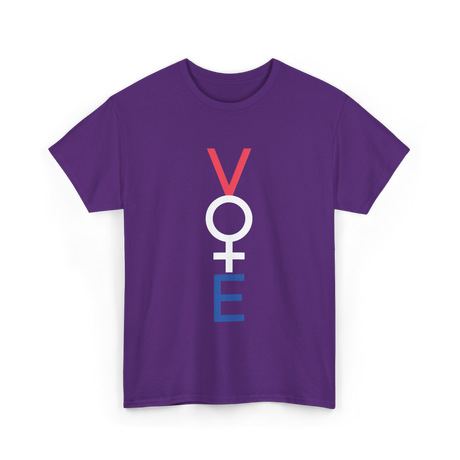 Vote Feminist Equality T-Shirt - Purple