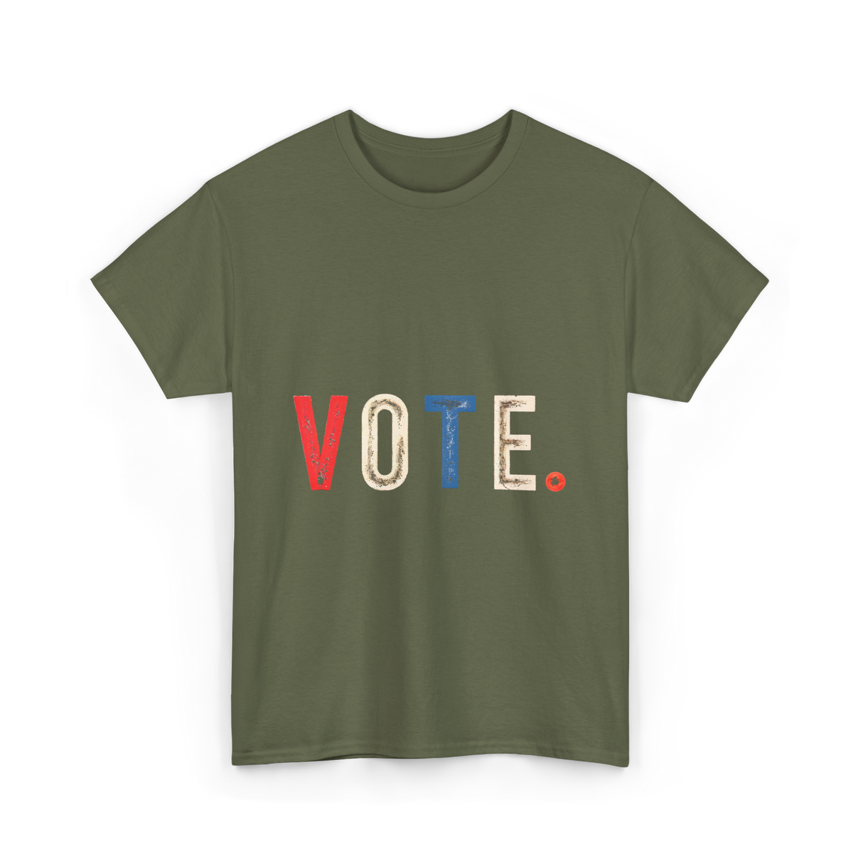 Vote Graphic Voting Rights T-Shirt - Military Green