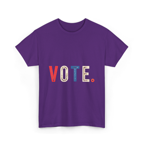 Vote Graphic Voting Rights T-Shirt - Purple