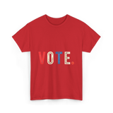 Vote Graphic Voting Rights T-Shirt - Red