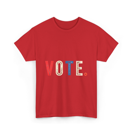 Vote Graphic Voting Rights T-Shirt - Red