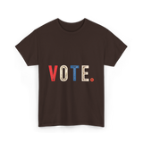 Vote Graphic Voting Rights T-Shirt - Dark Chocolate