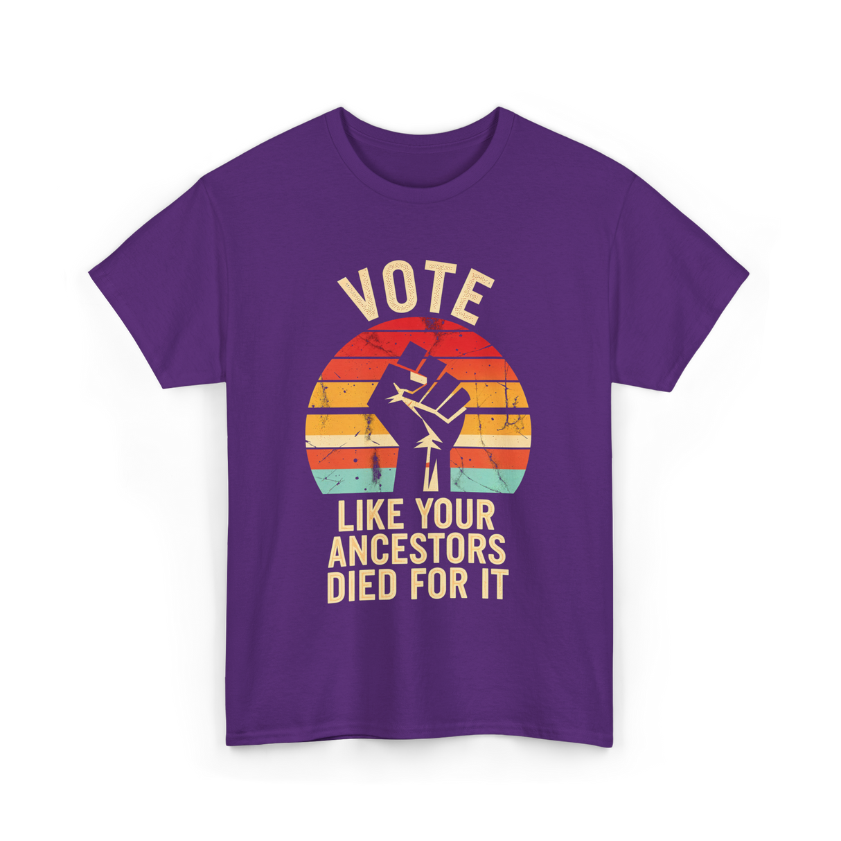 Vote Like Your Ancestors Activism T-Shirt - Purple