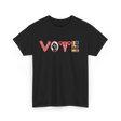 Vote Ovaries Feminist Activism T-Shirt - Black