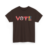 Vote Ovaries Feminist Activism T-Shirt - Dark Chocolate