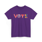 Vote Ovaries Feminist Activism T-Shirt - Purple