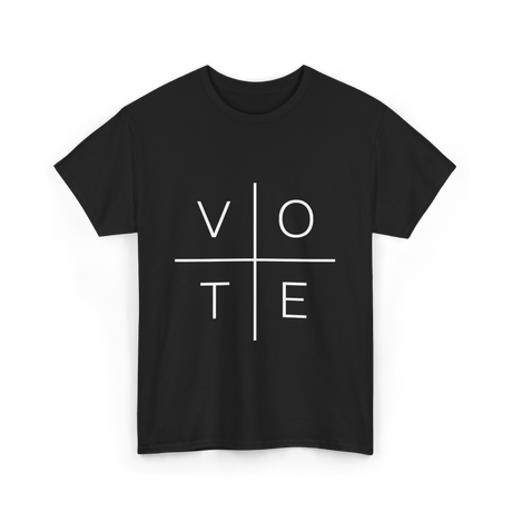 Vote Political Activism T-Shirt - Black